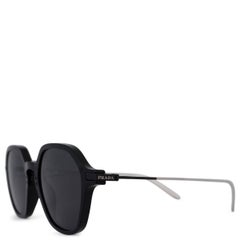 PRADA GEOMETRIC-Sonnenbrille aus schwarzem Acetat SPR12Y