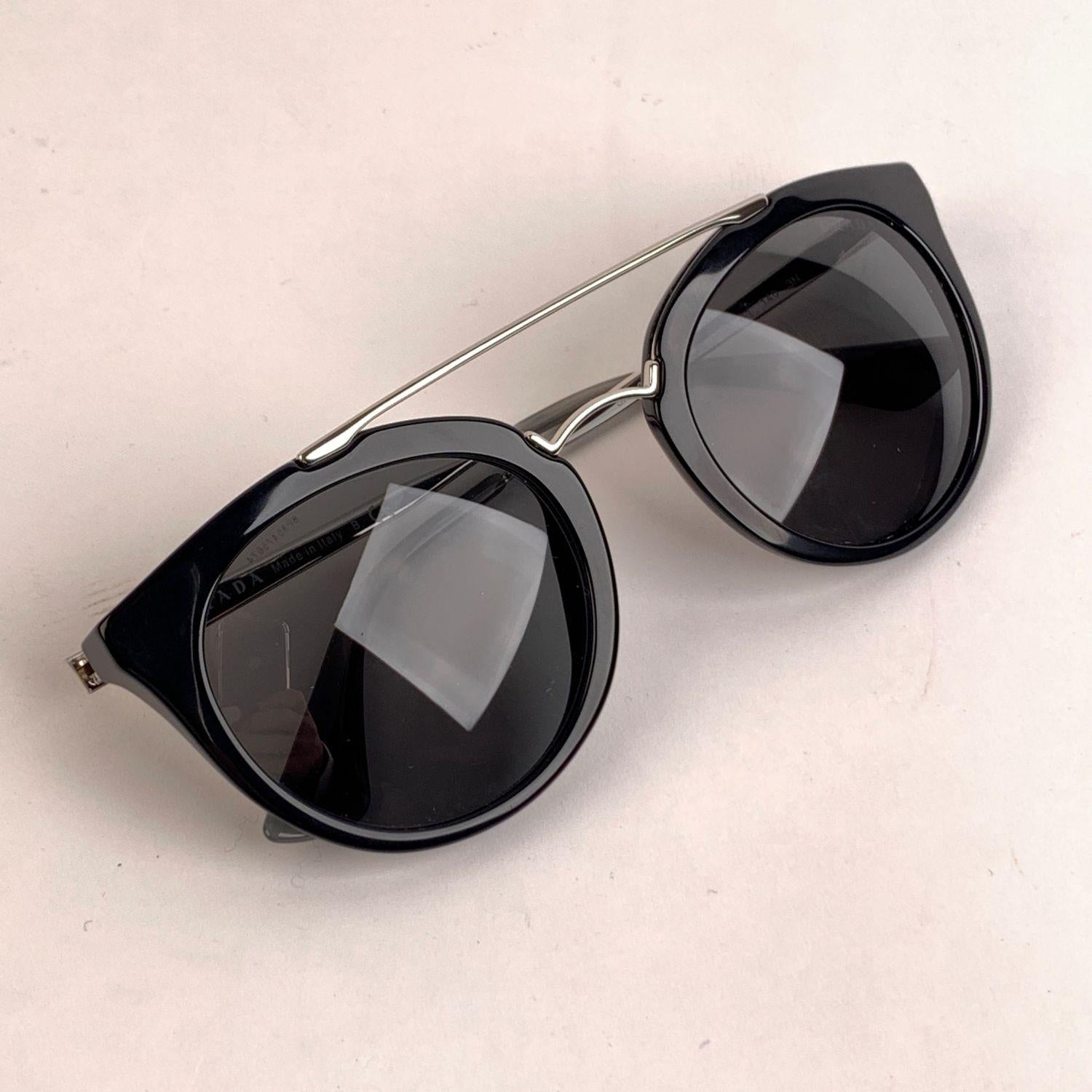 Prada Black Acetate SPR 23S Sunglasses 52/22 140 mm 1