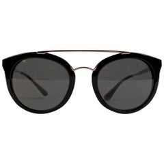 Prada Black Acetate SPR 23S Sunglasses 52/22 140 mm
