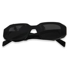 Prada Black Acetate Square Frame Symbole Sunglasses
