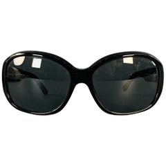 PRADA Black Acetate Square Sunglasses