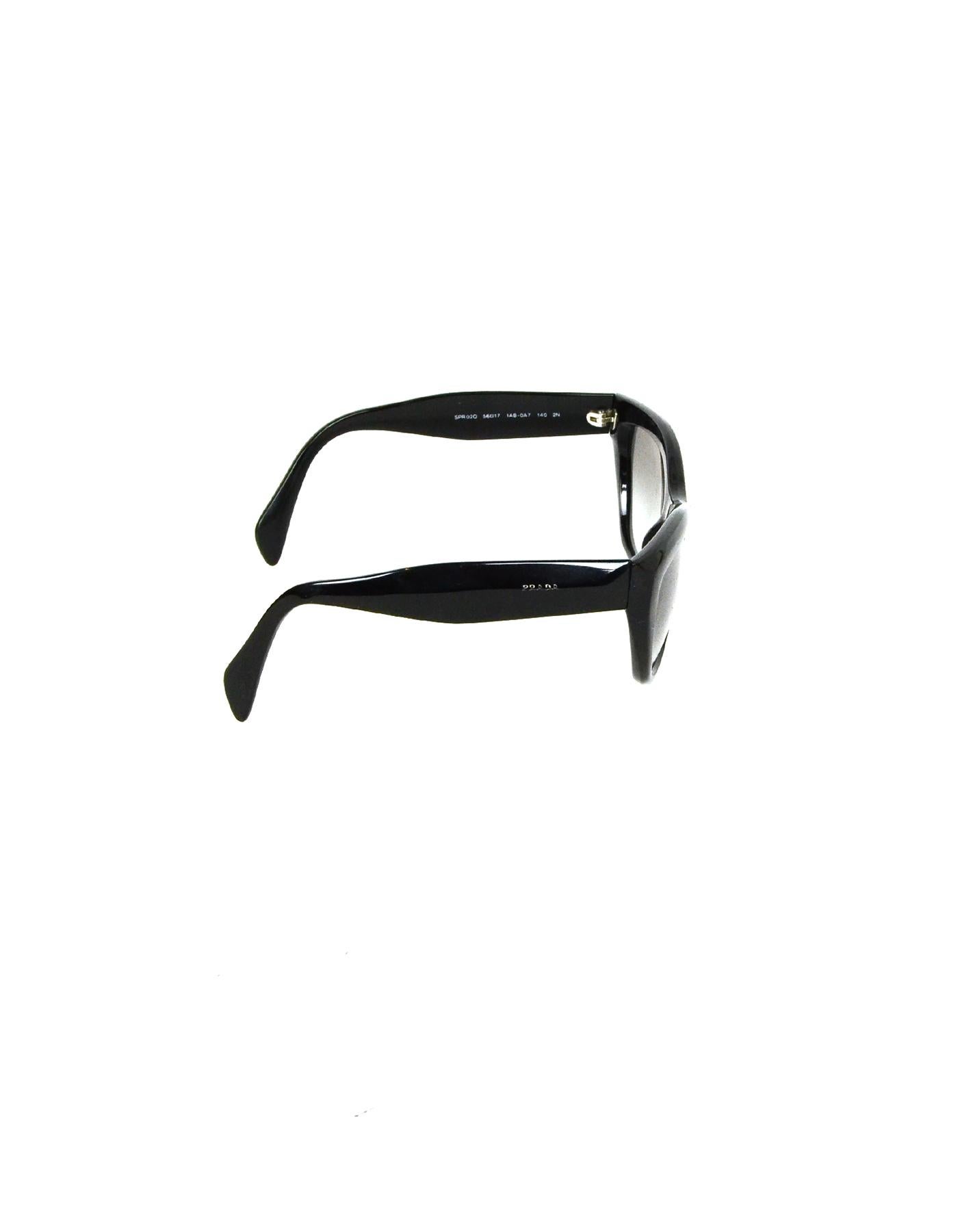 Women's Prada Black Acetate Sunglasses 
