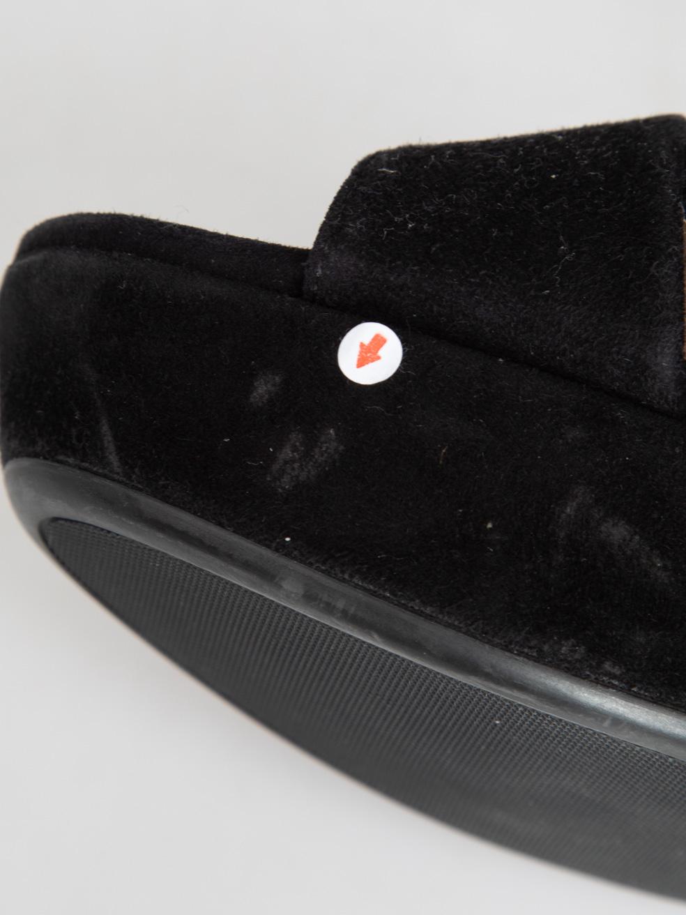Prada Sandales en daim à lanières noires Taille IT 38 en vente 2