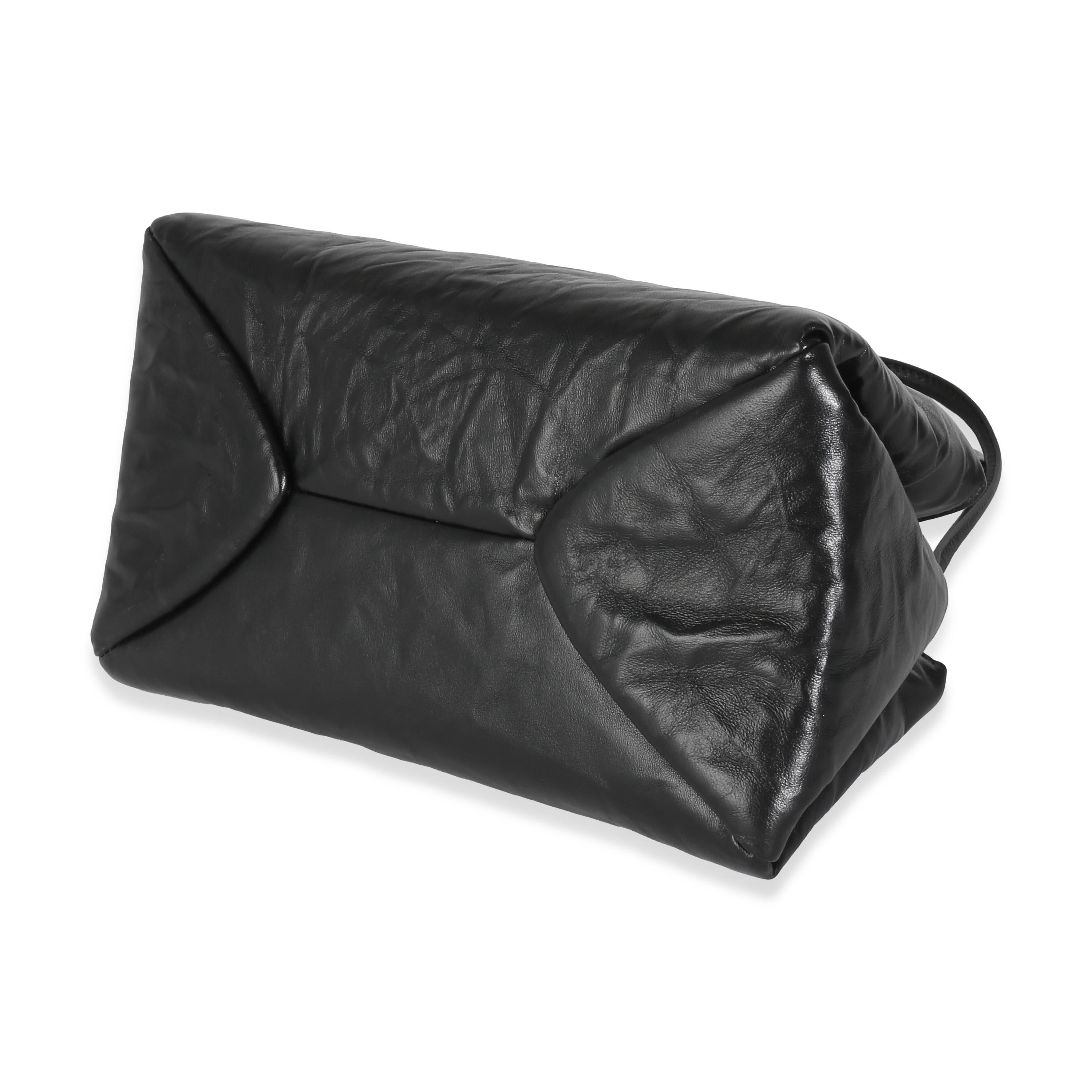 Prada Black Antique Leather Small East West Shoulder Bag 1