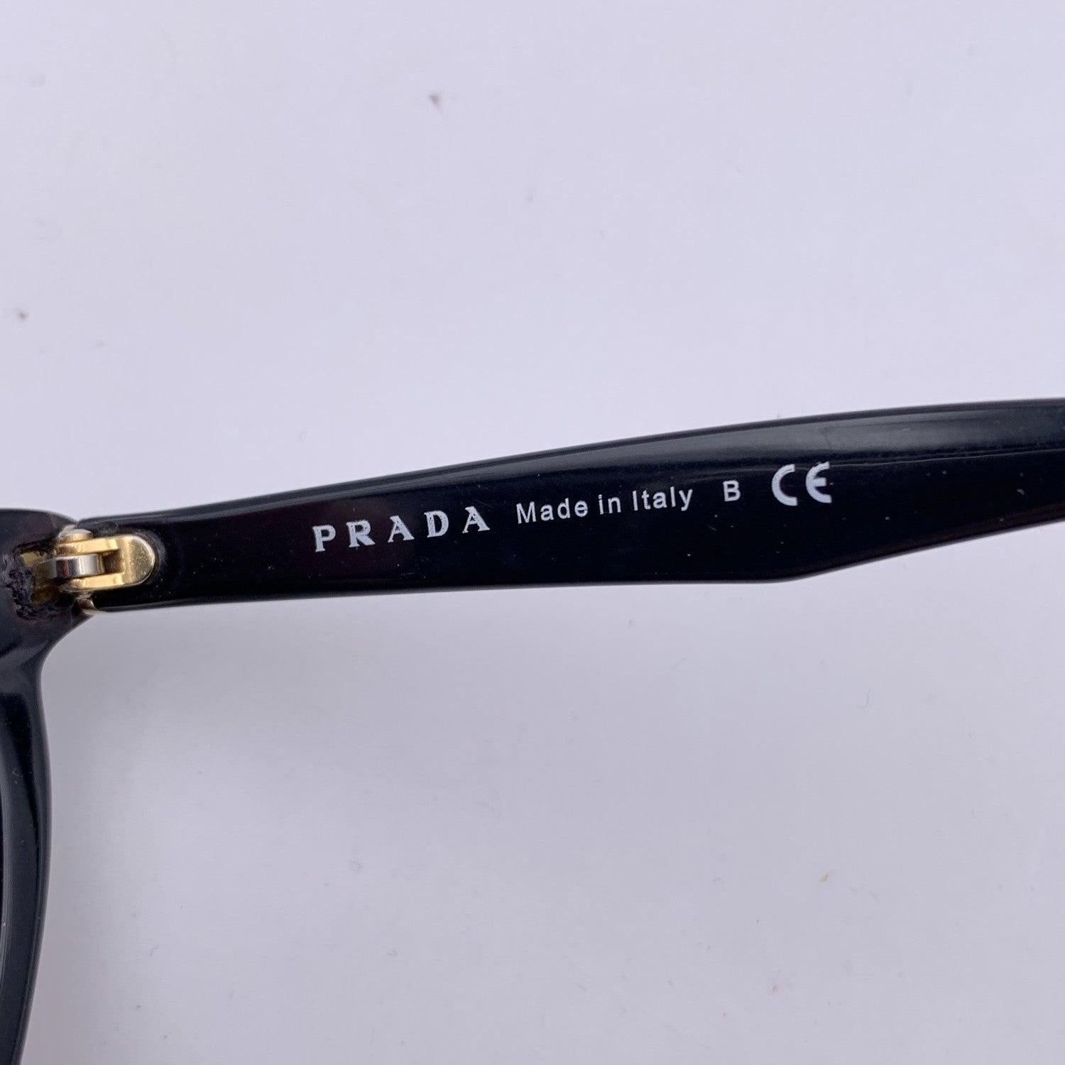 Women's Prada Black Beige Cat Eye SPR06P Sunglasses 54/19 140mm For Sale