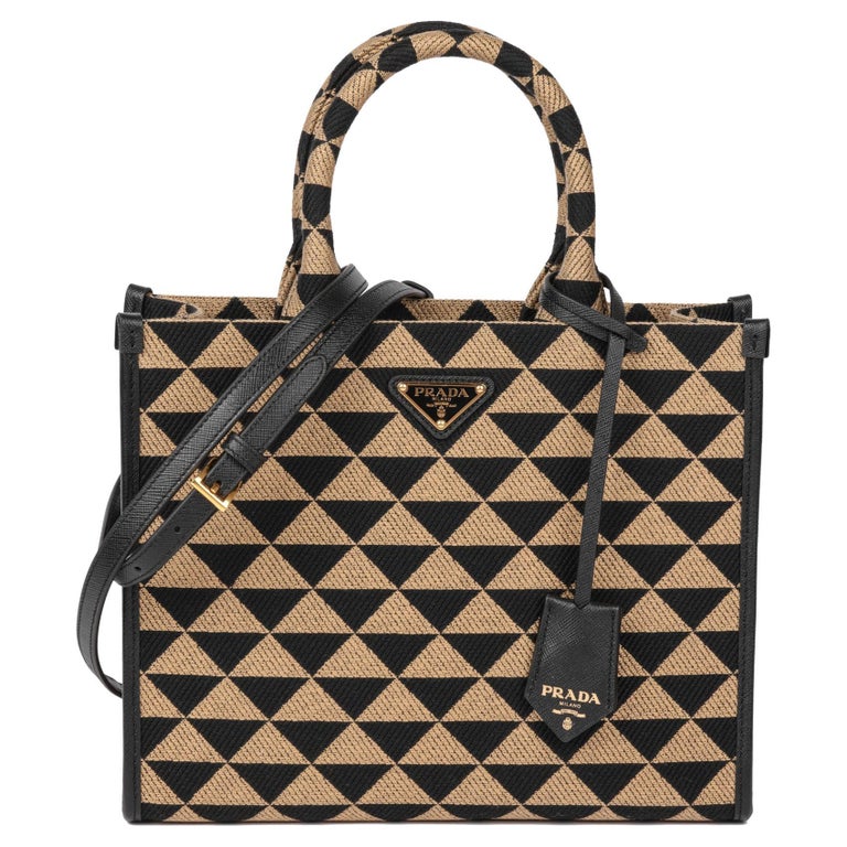 Prada Pre-Owned Promenade triangle-logo Leather Tote Bag - Farfetch