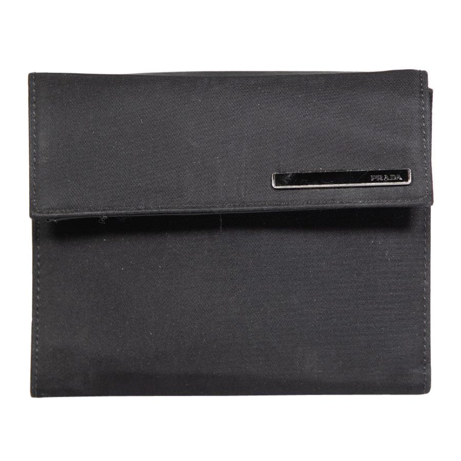 Prada Schwarzes Bifold Portemonnaie