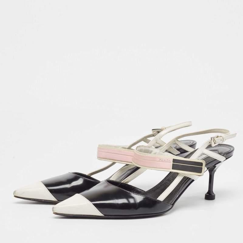 Wonderfully crafted shoes added with notable elements to fit well and pair perfectly with all your plans. Make these Prada slingback pumps yours today