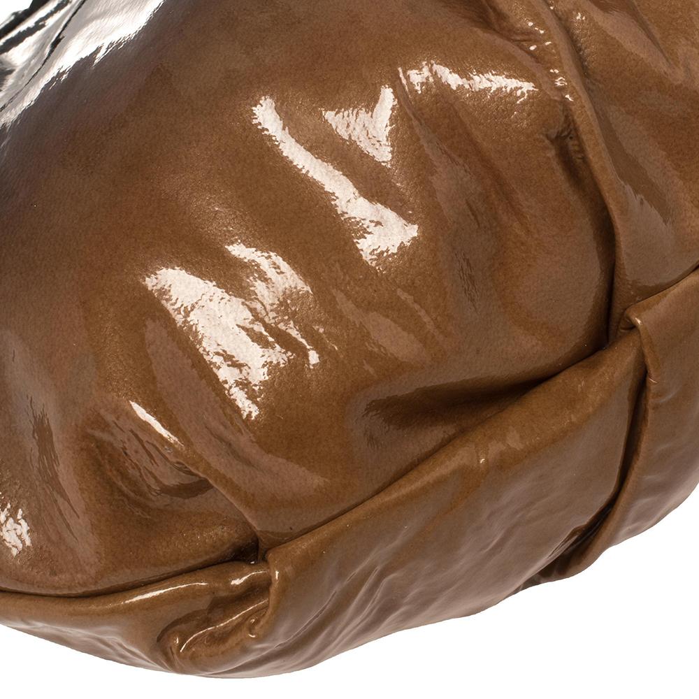 Prada Black/Brown Ombre Patent Leather Baguette 1