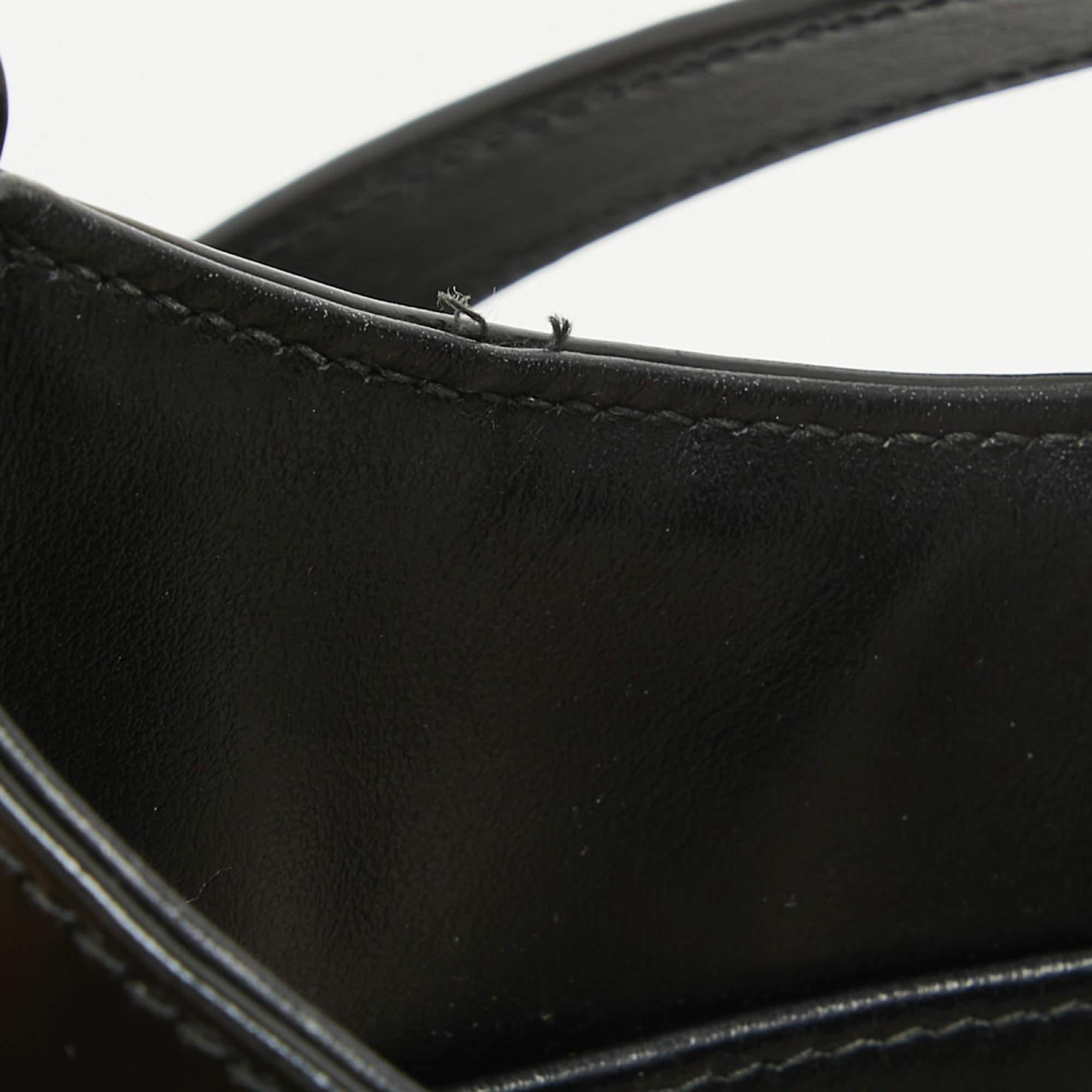 Prada Black Brushed Leather Cleo Shoulder Bag For Sale 3