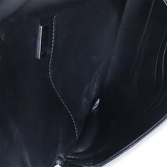 Prada Black Brushed Leather Shoulder Bag