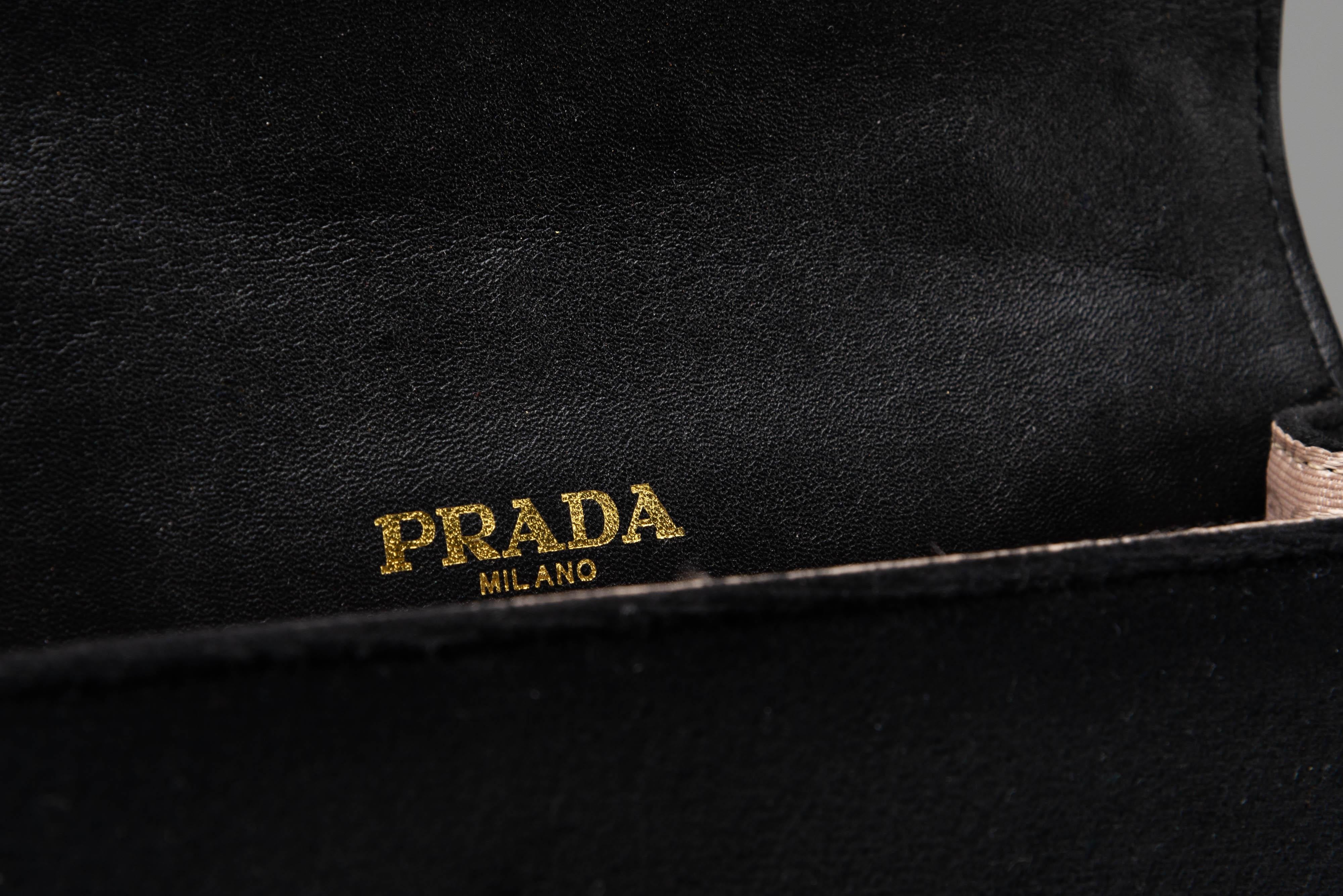 Prada Black Cahier Bag Crossbody  For Sale 7