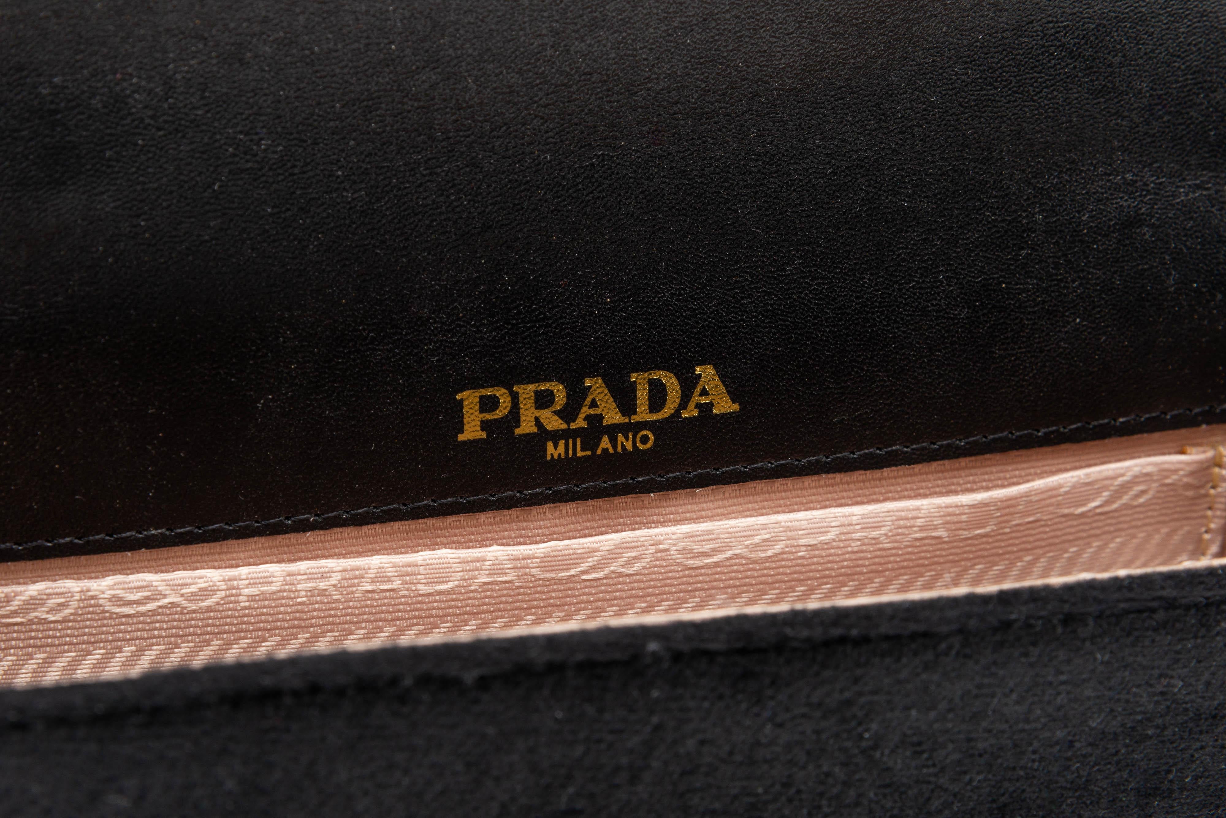 Prada Black Cahier Bag Crossbody  For Sale 8