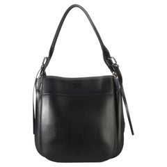 Borsa City Margit piccola in pelle di vitello nera di Prada