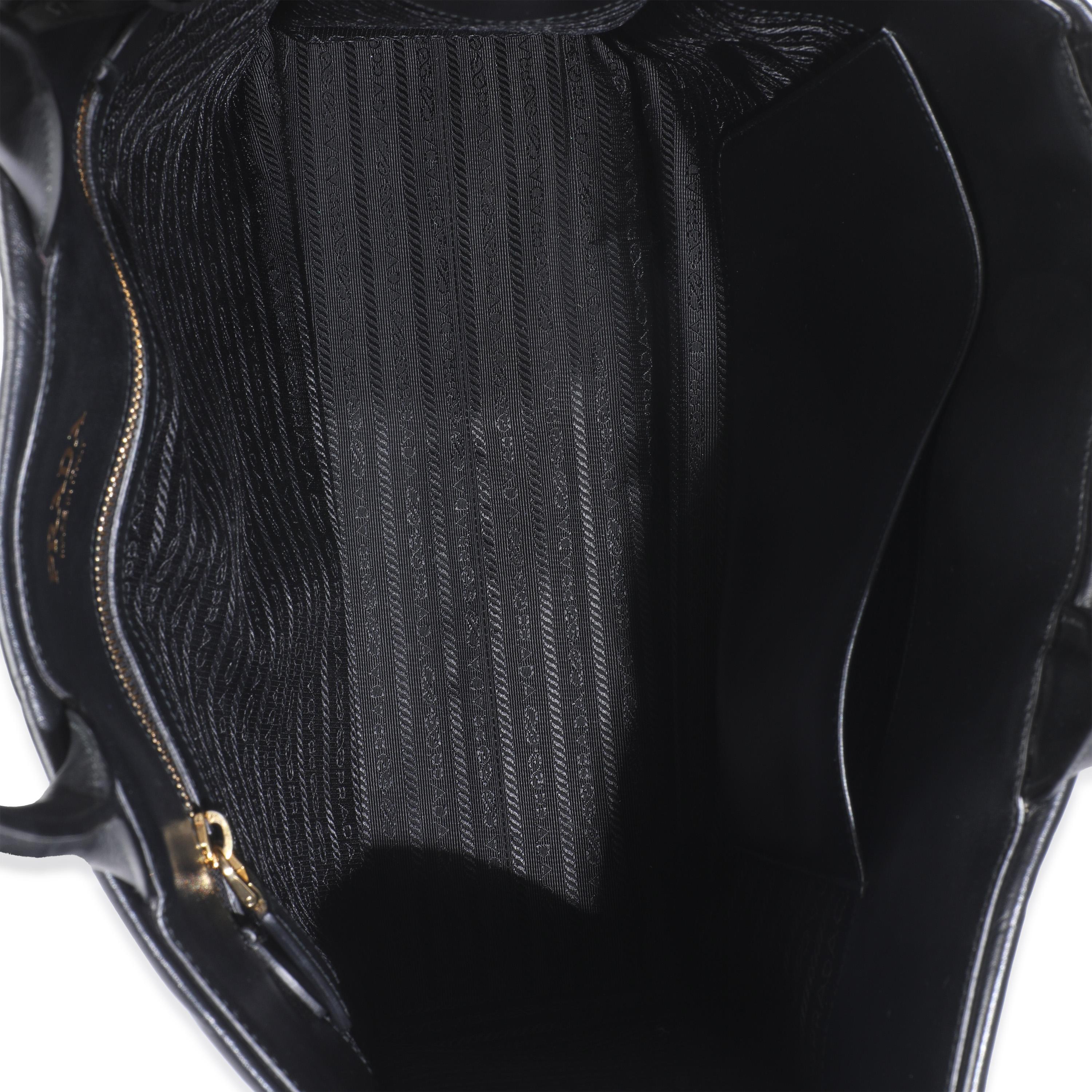 Prada Black Calfskin Medium Symbole Tote in vendita 1