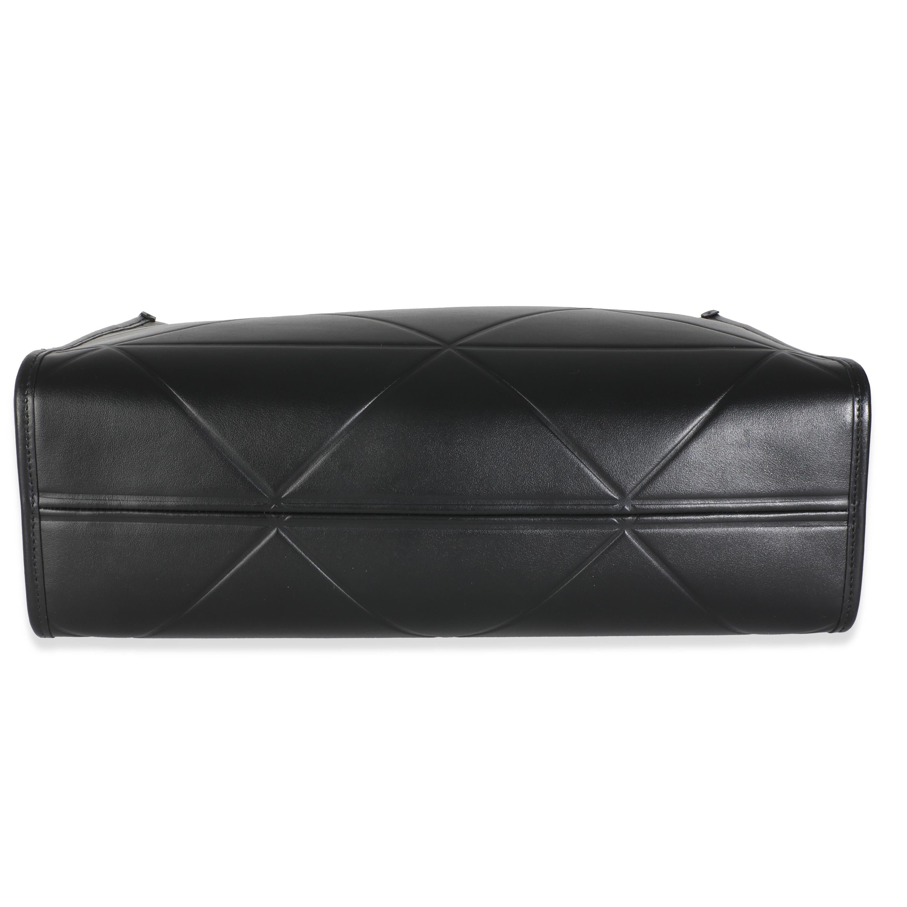 Prada Black Calfskin Medium Symbole Tote in vendita 3