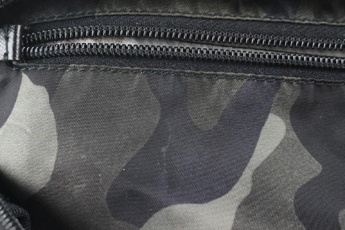 Prada Black Camo Tessuto Cosmetic Pouch Second Bag 684pr621 4