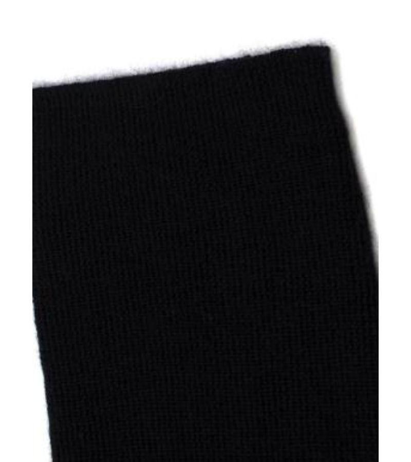 Prada Black Cashmere & Silk Blend V Neck Sweater For Sale 4