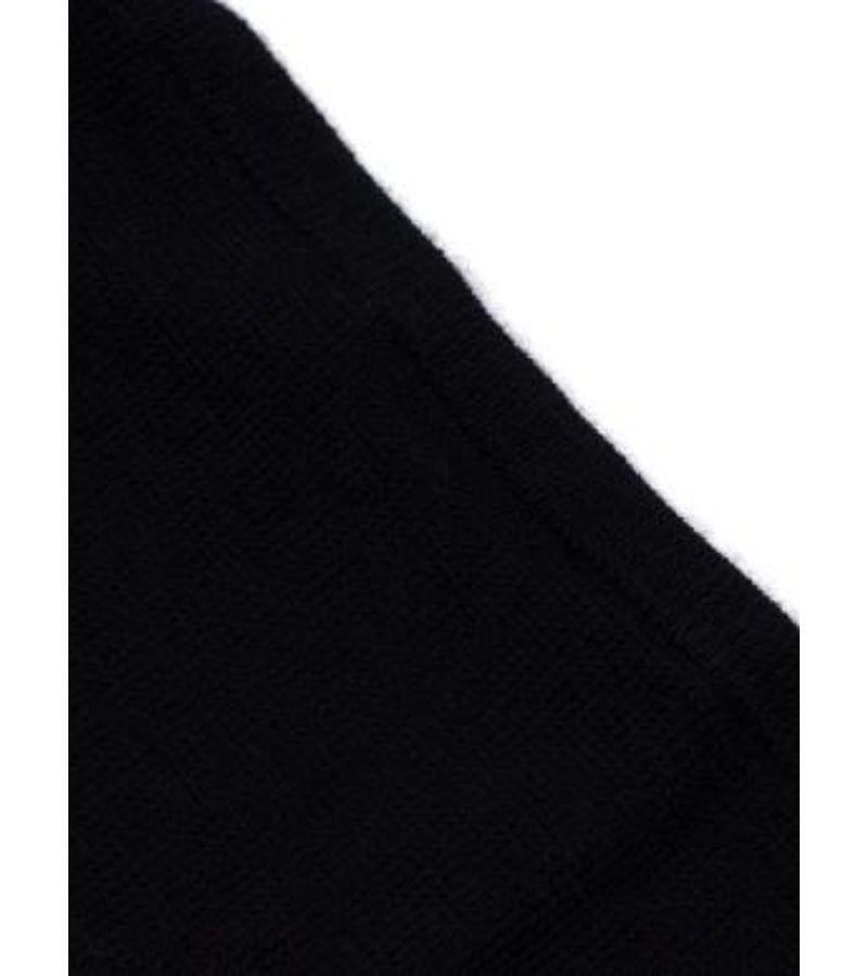 Prada Black Cashmere & Silk Blend V Neck Sweater For Sale 5