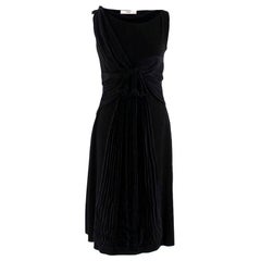 Prada Black Chiffon Detail Sleeveless Dress - Size US 4