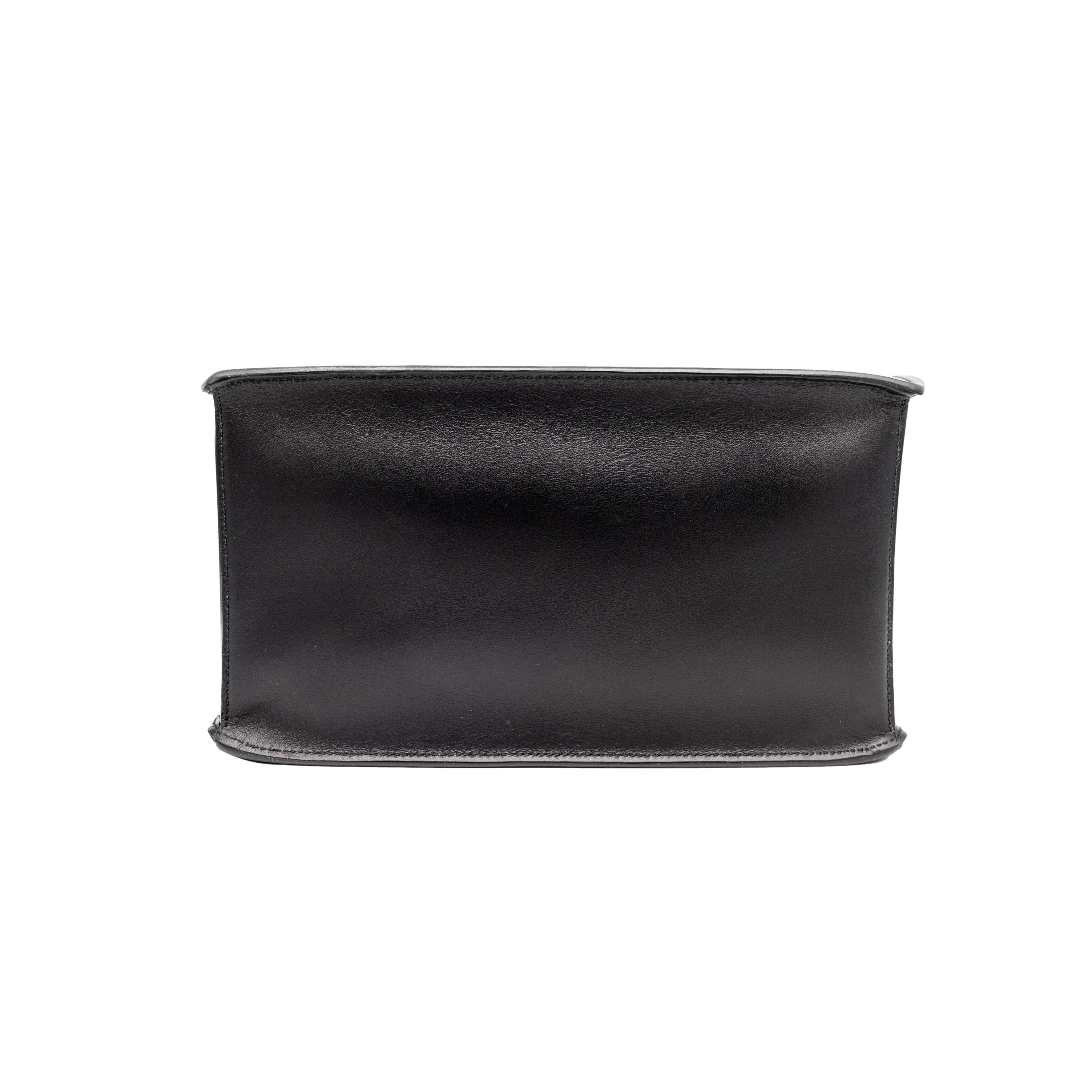Prada Black City Calfskin Leather Etiquette Small Tote Crossbody Bag, 2018. 7