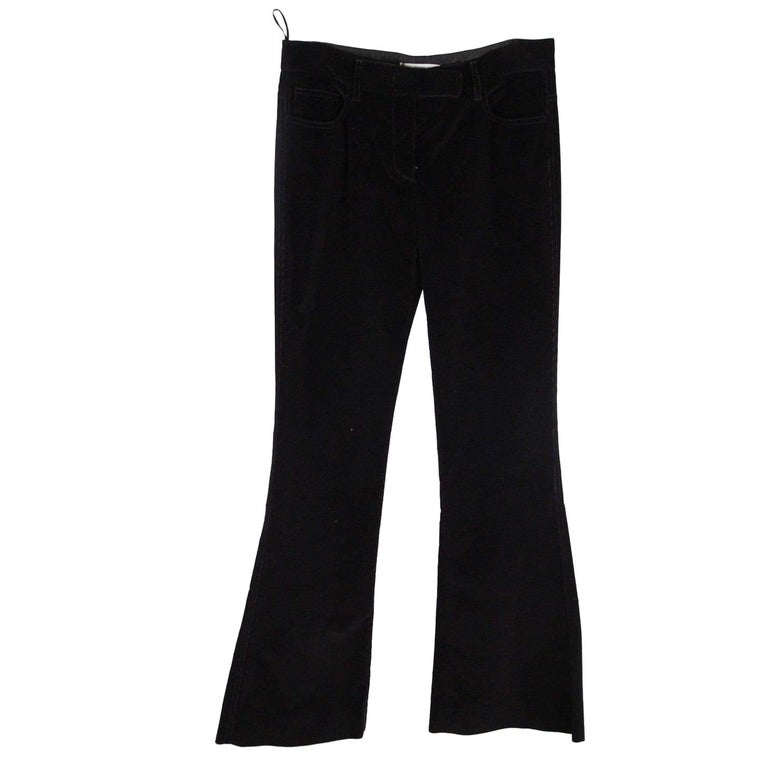 PRADA Black Corduroy 5 POCKET Style PANTS Trousers SIZE 40 For Sale at ...