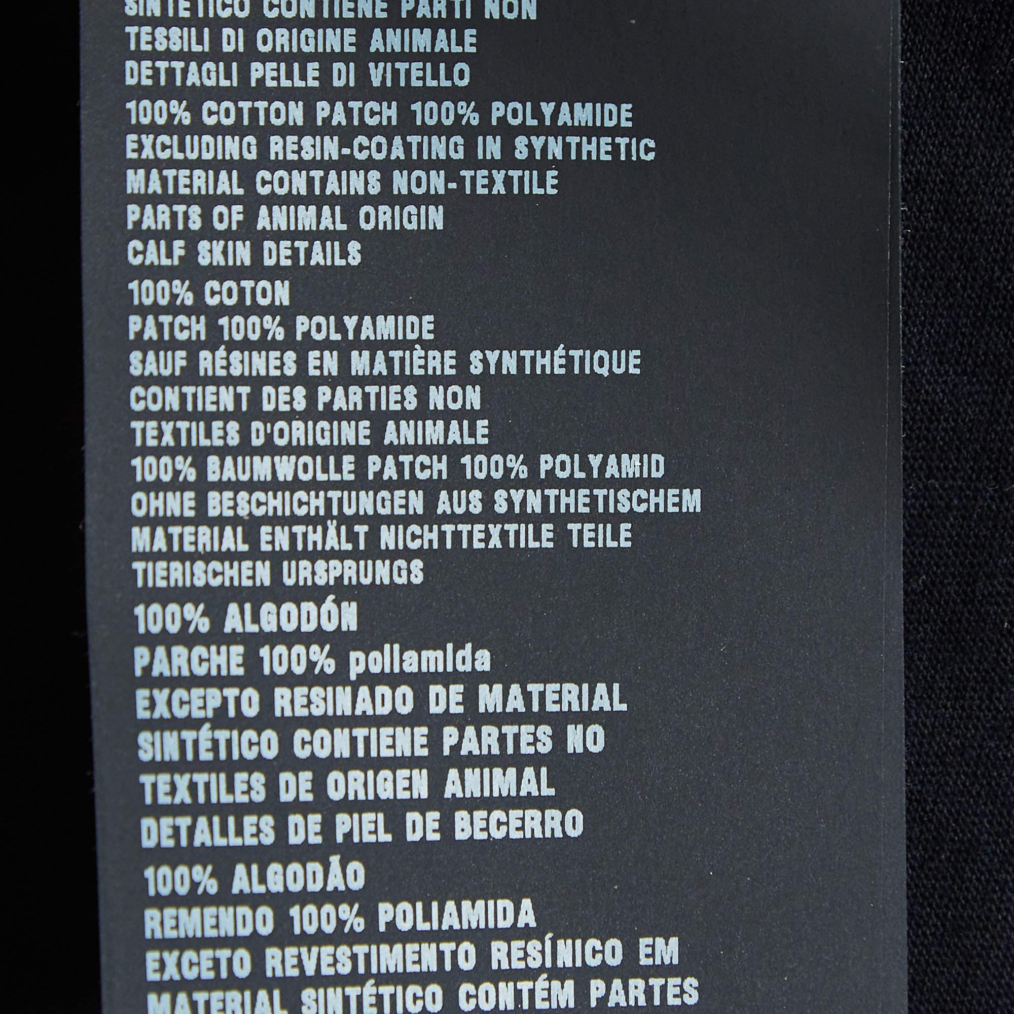 Prada Black Cotton Front Patch Pocket Detail T-Shirt L 1