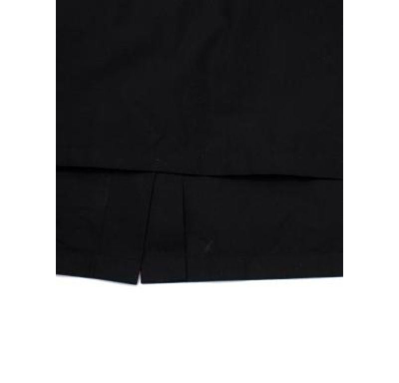 Women's Prada Black Cotton High Neck Blouse For Sale