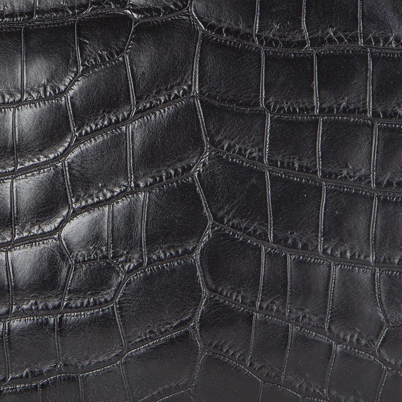 black prada crocodile bag