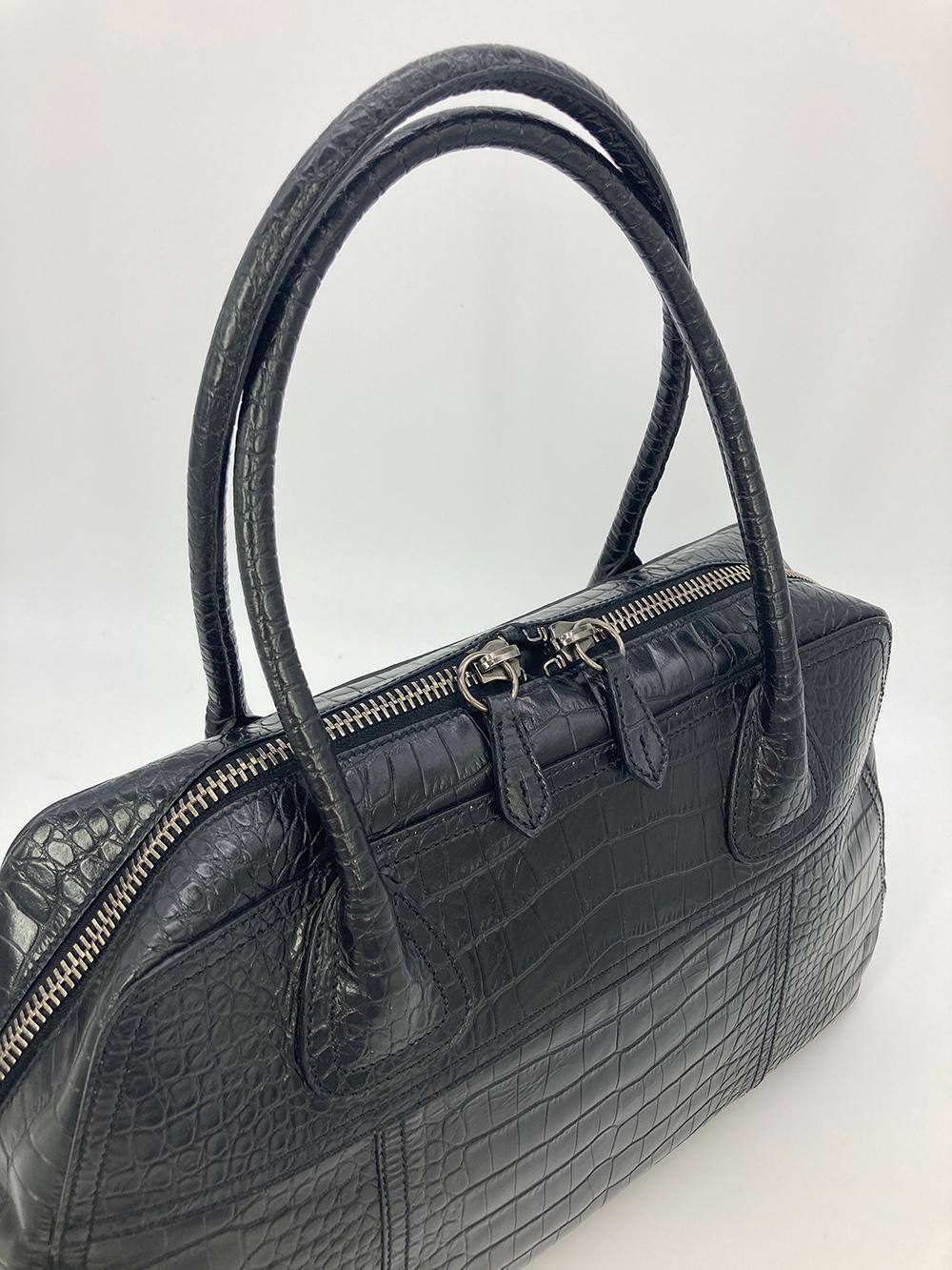 Yohora Women's Croc-Effect Tote Bag - Faux Leather Work Bag With Adjustable Strap, 6 Colors
