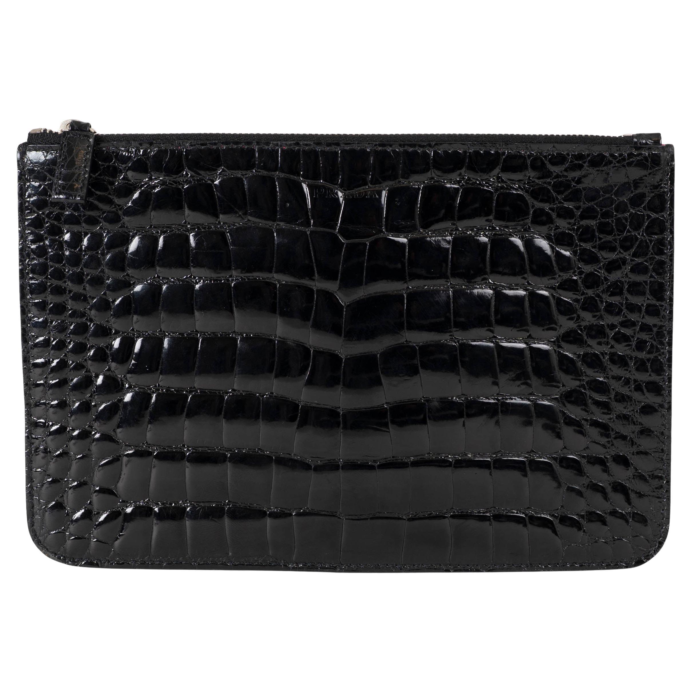Prada Crocodile Handbag - 19 For Sale on 1stDibs | prada crocodile