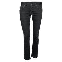 Prada Black Denim Tapered Fit Jeans M