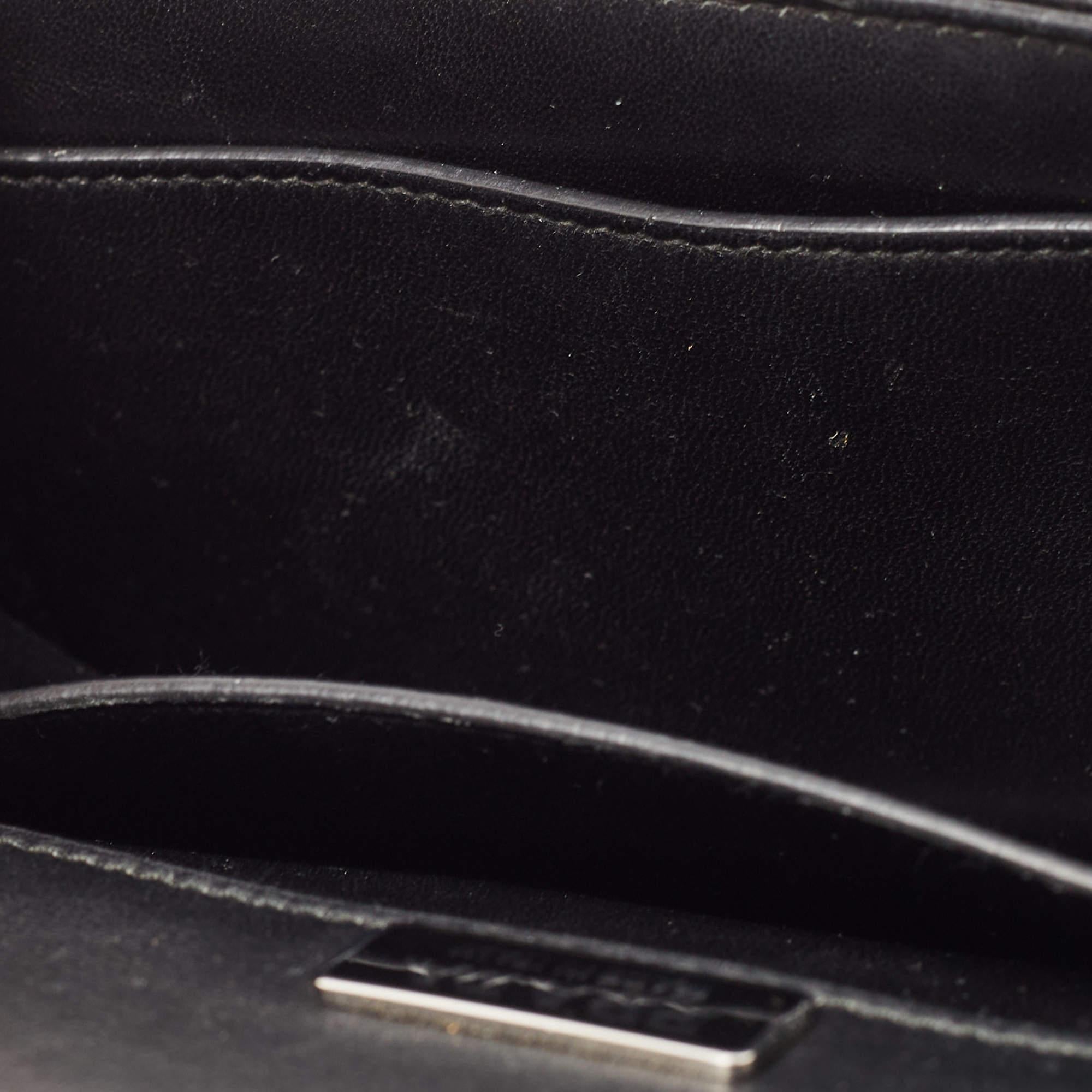 Prada Black Diagramme Leather Cahier Shoulder Bag 1