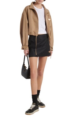 Prada Black Downtown Leather Sneaker IT36