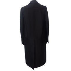 Prada Black Elegant Overcoat FR 34 / IT 38