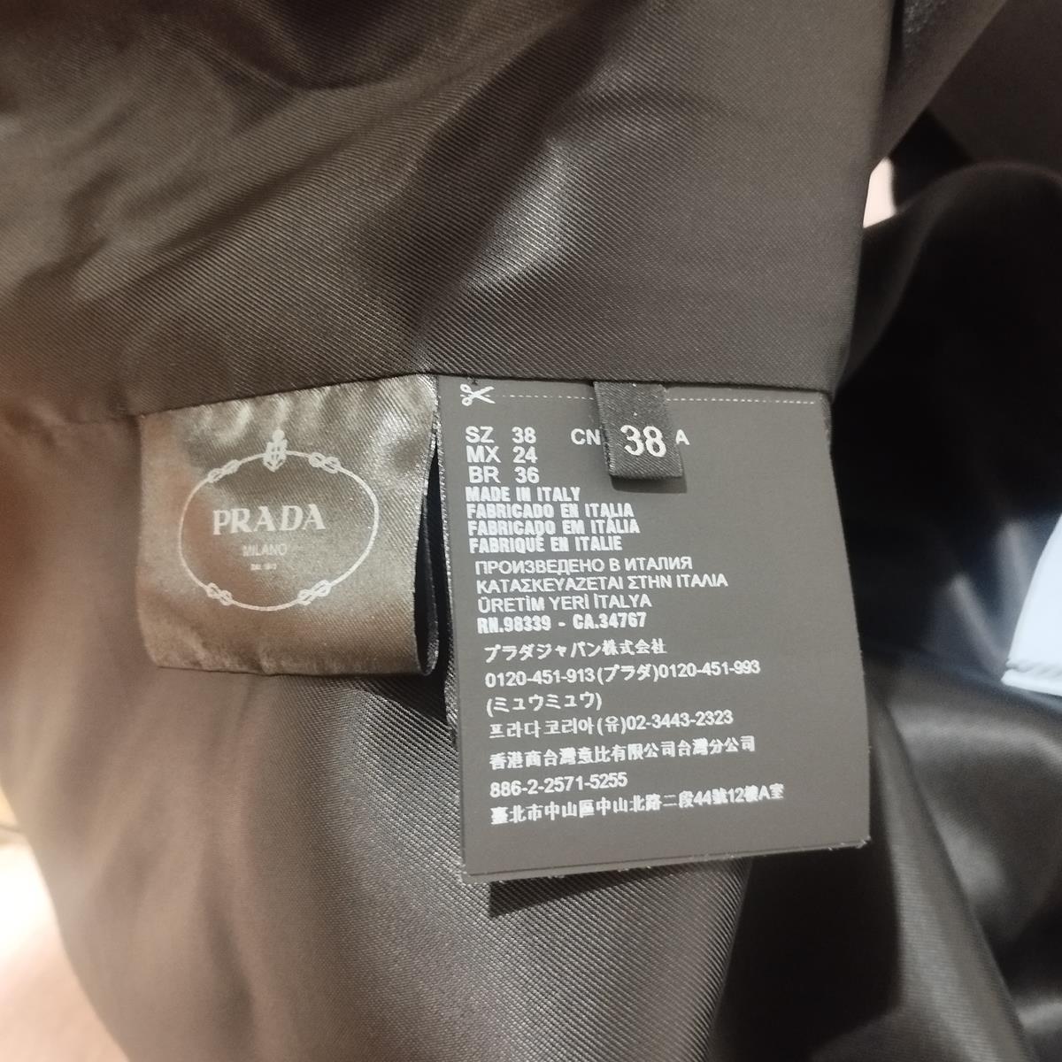 Prada Cappotto nero Eleg FR 34 / IT 38 in vendita 4