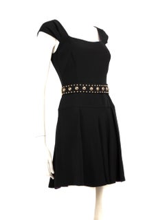 Prada Black Embellished Mini Length Dress Size S