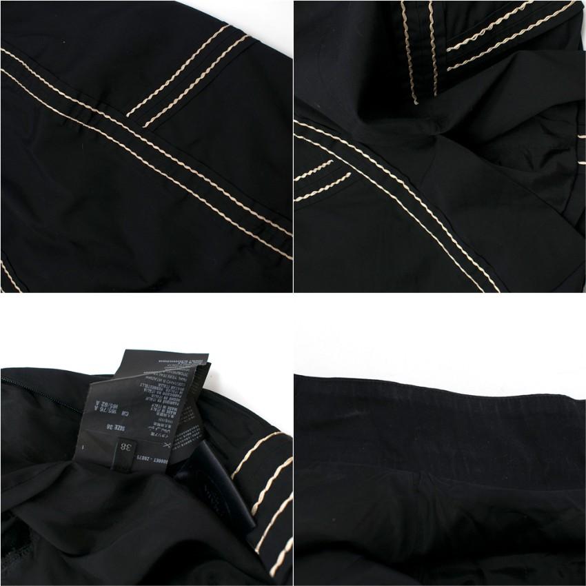 Prada black embroidered high neck dress XXS 38  1
