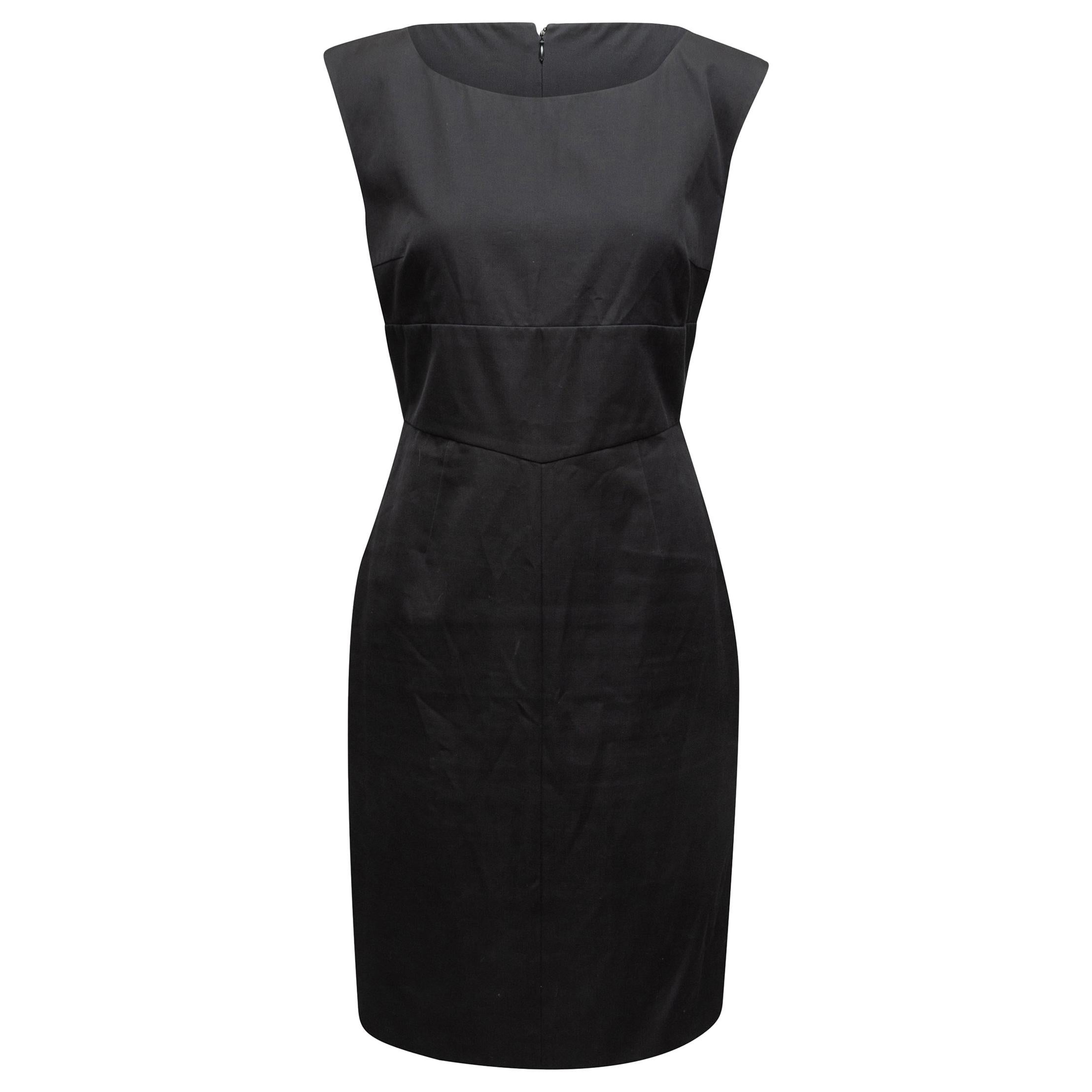  Prada Black Fitted Sleeveless Dress