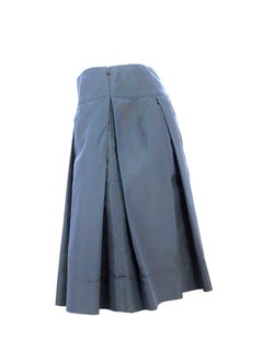 PRADA Black Flare Midi Skirt Size 40