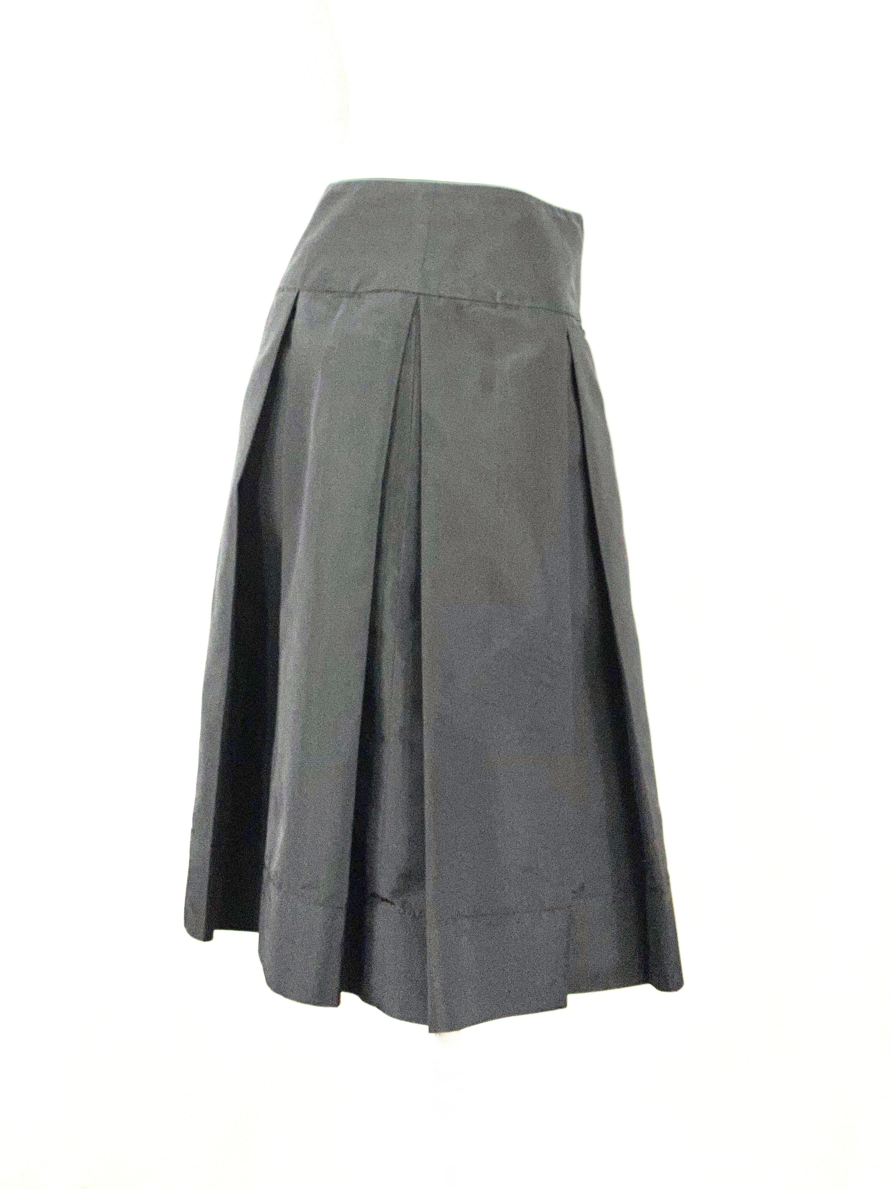 black flare skirts