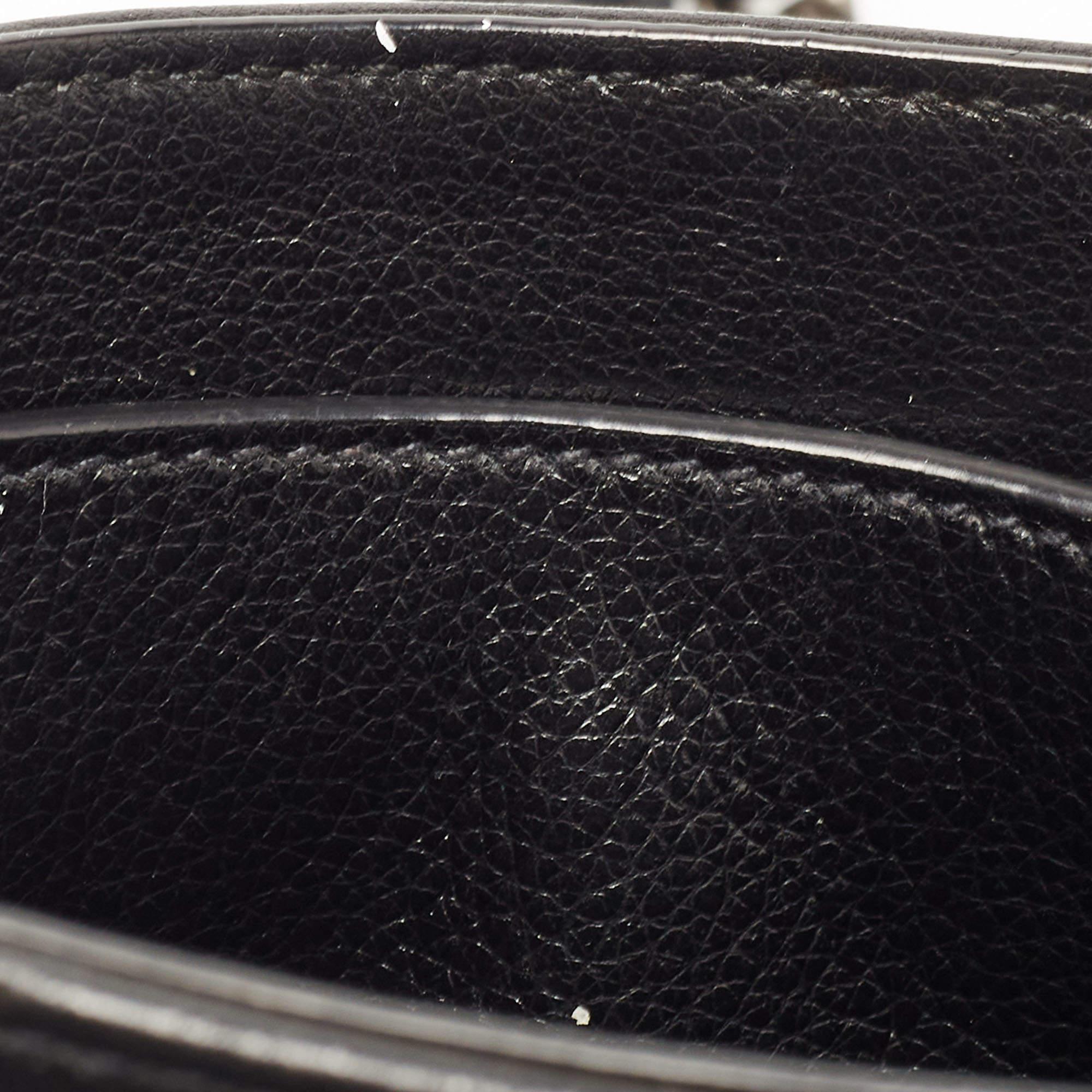 Prada Black Glace Leather Studded Flap Shoulder Bag 13