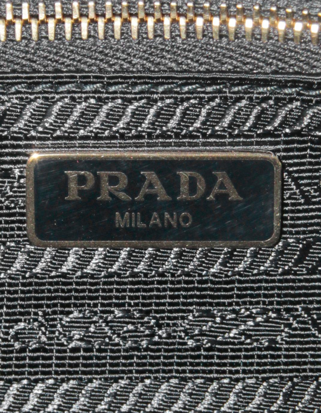 Prada Black/Gold Vitello Leather Phenix Camera Crossbody Bag 4