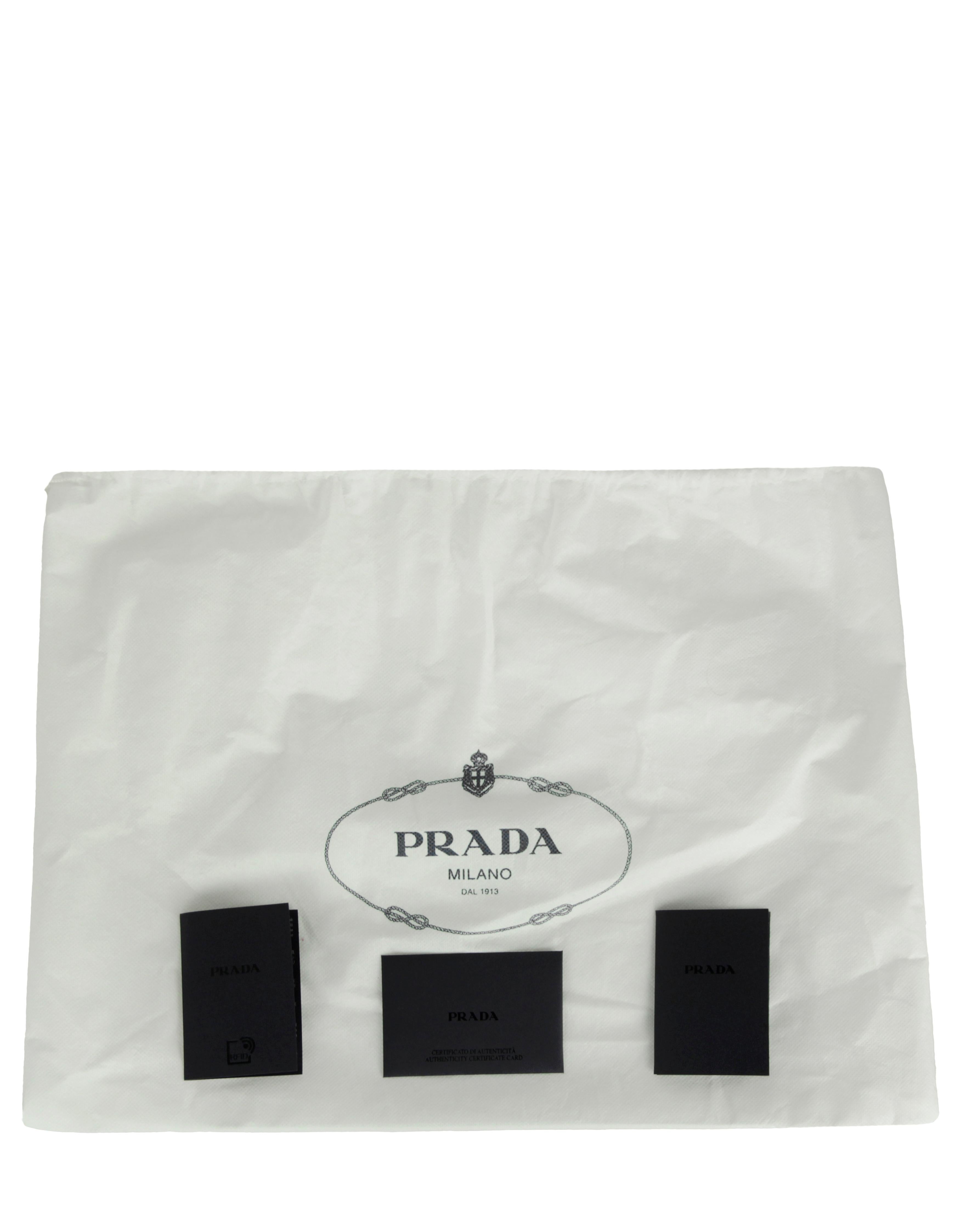Prada Black/Gold Vitello Leather Phenix Camera Crossbody Bag 5