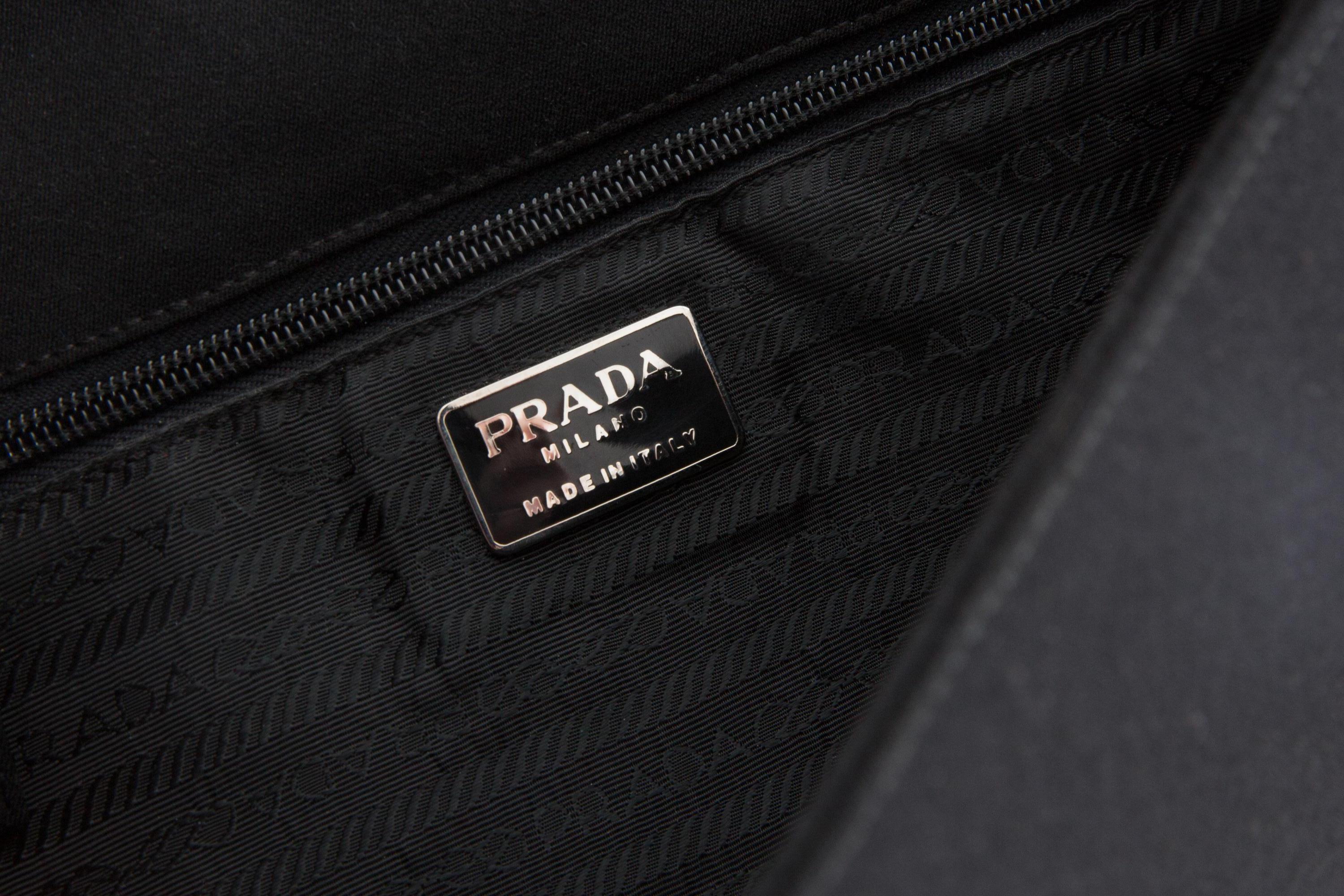 Prada Black Handbag For Sale 1