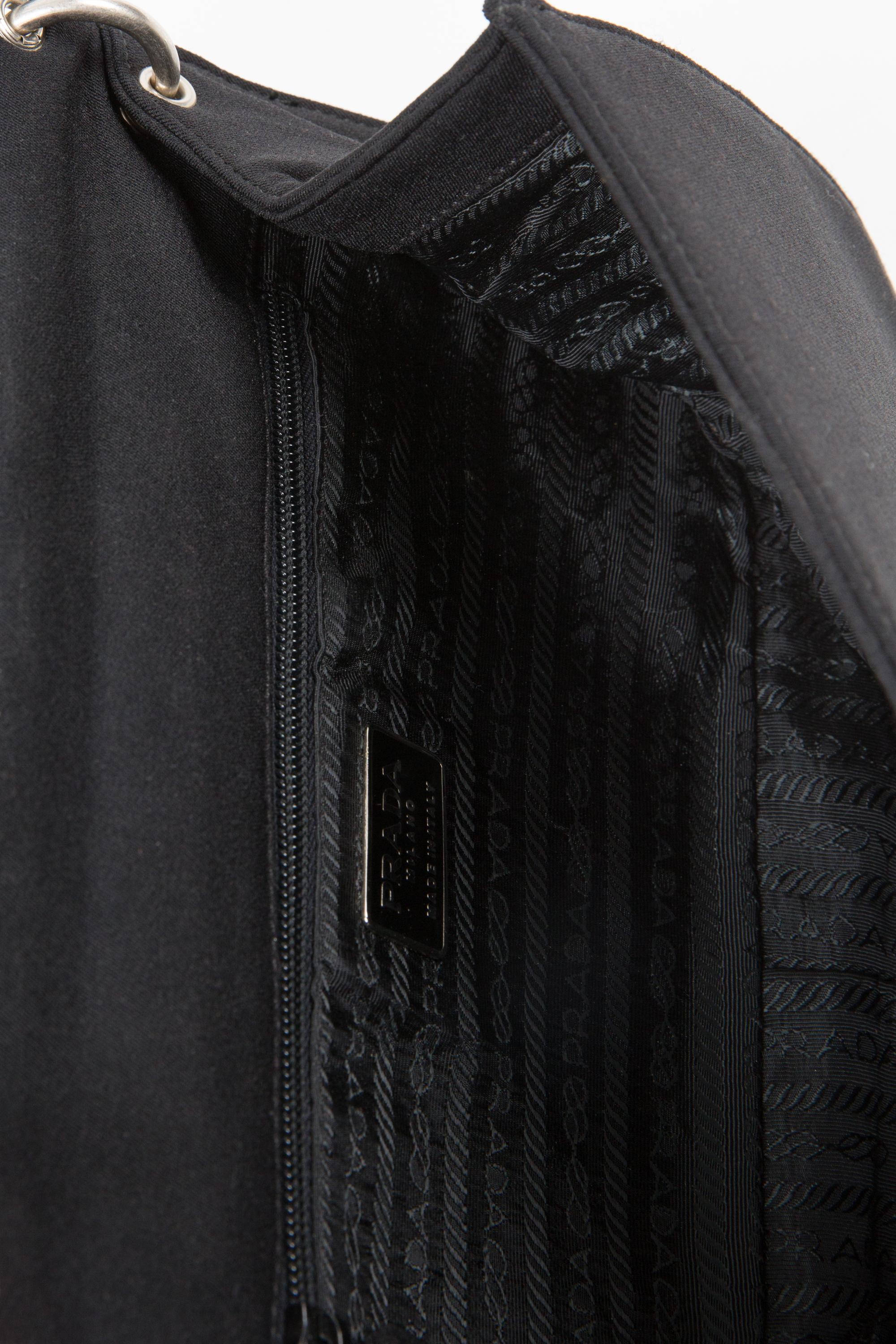 Prada Black Handbag For Sale 2