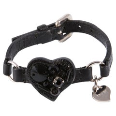 Prada Black heart bracelet