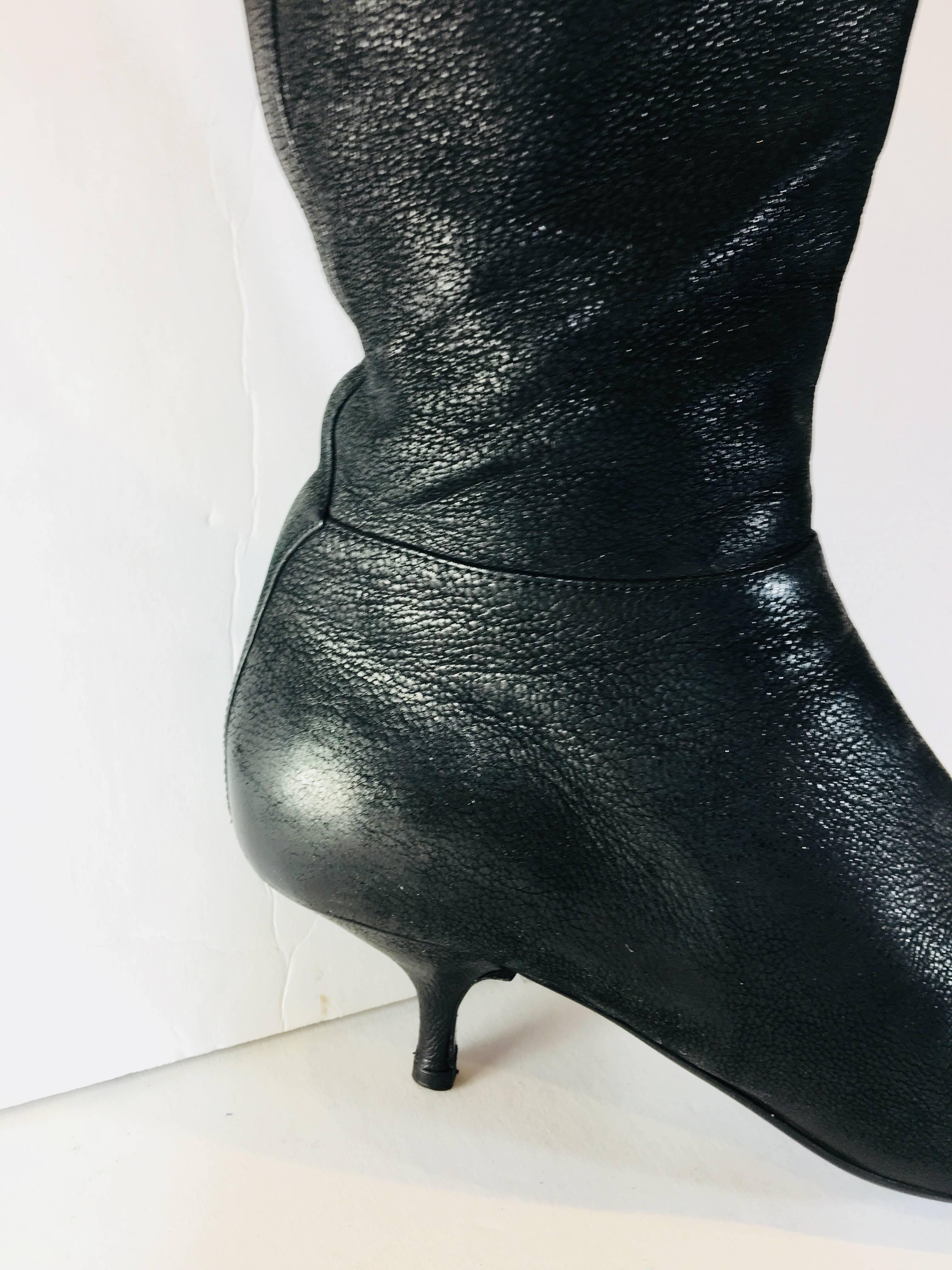 Women's Prada Black Knee High Boots