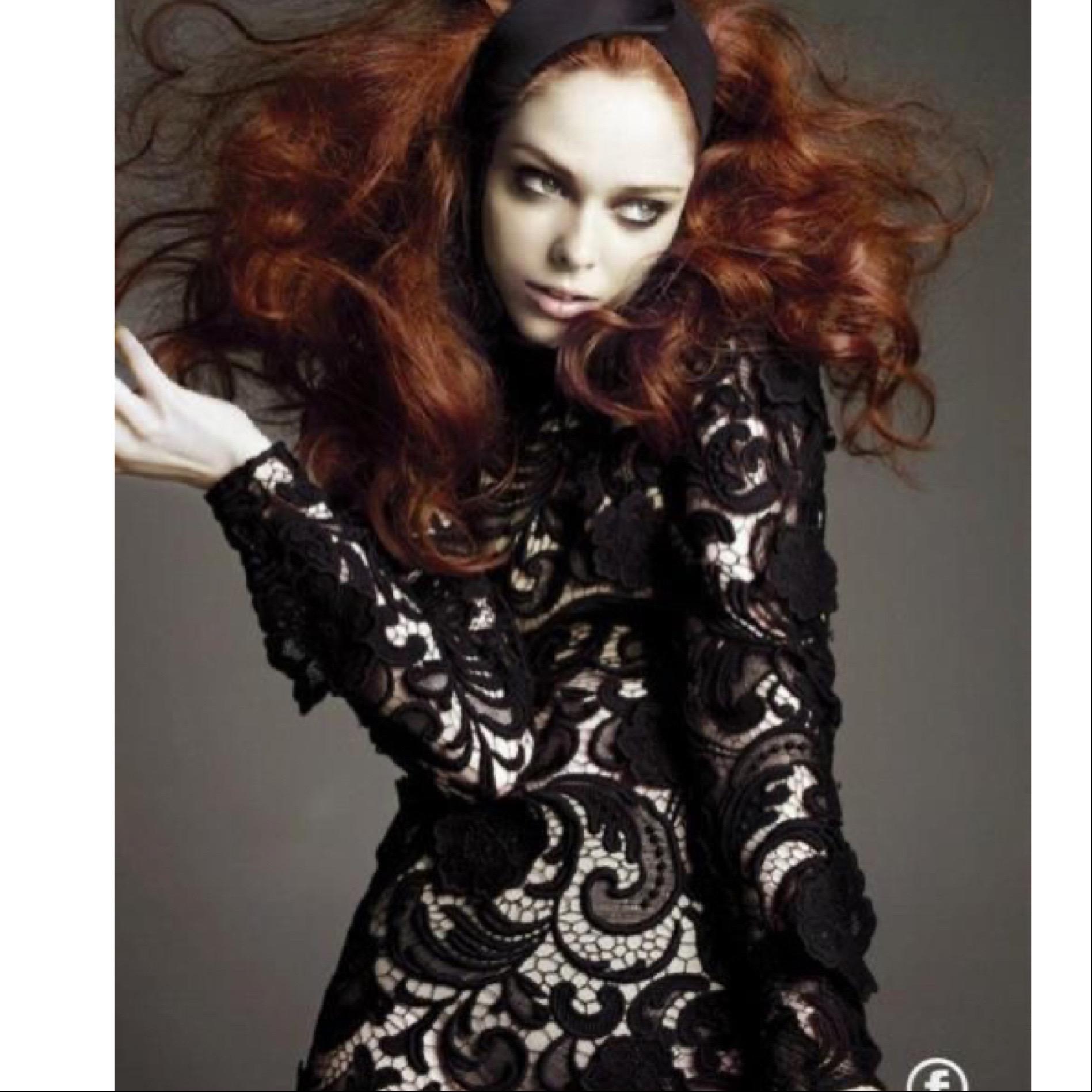 Prada Vestido de Encaje Negro Pasarela Otoño 2008 en venta 7