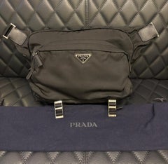 Prada Black Large Nylon Crossbody Bag